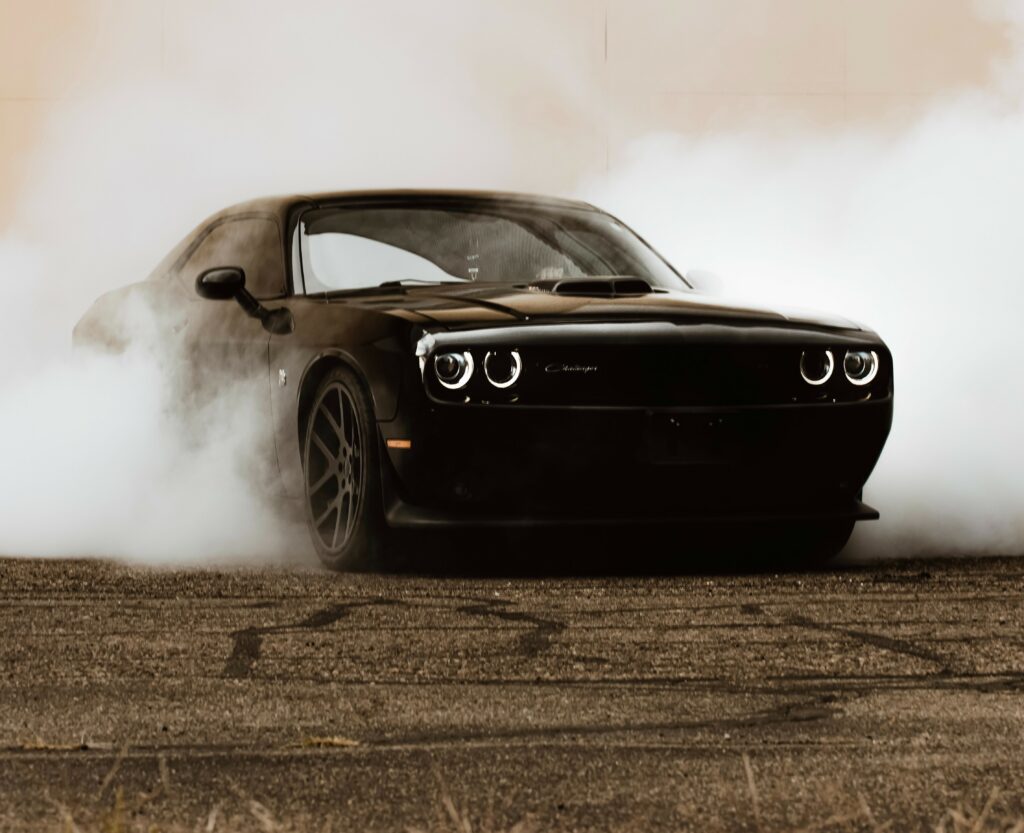 QR auto show boards Dodge  Challenger