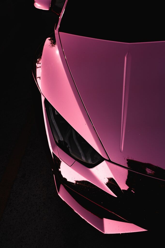 QR auto show boards Lamborghini