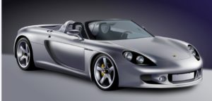 QR auto show boards Porsche